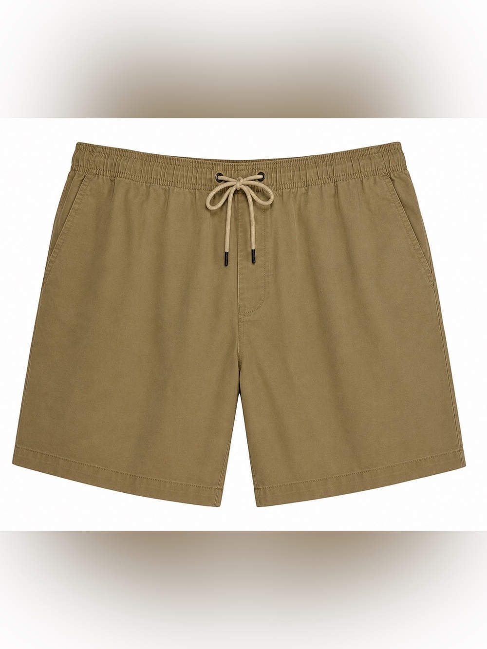 George 4XL Khaki Elastic Waist Cotton Blend Pull-On Shorts Big & Tall NWT